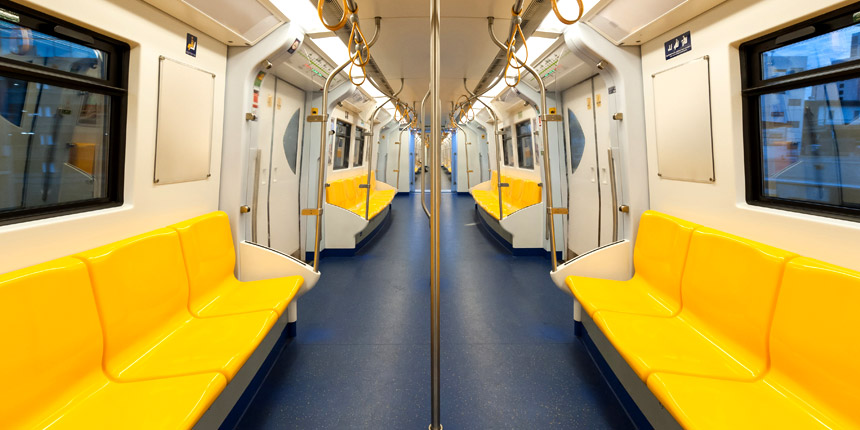 interior del metro